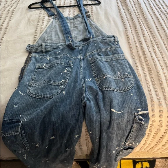 Women's Blue Denim Overalls - Picture 7 of 8